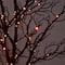 7ft. Pre-Lit Halloween Minimalist Twig Artificial Fall Tree with 400 Orange & Purple LED Lights